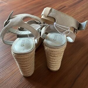 Platform espadrille wedge by Guess, size 7.5